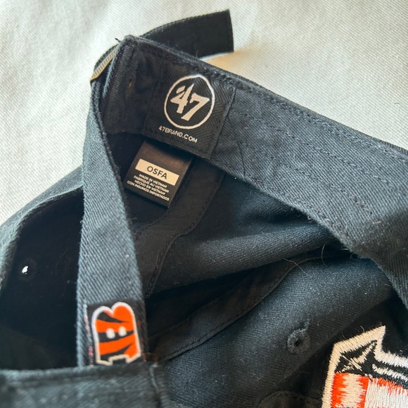 '47 Brand Cincinnati Bengals Hat - Adjustable Black Cap - Picture 5 of 5